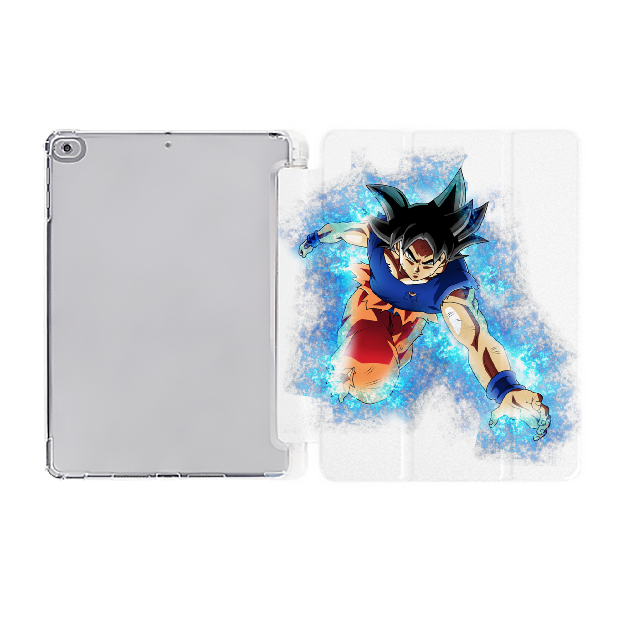 （画像用） ドラゴンボール 孫悟空（そん ごくう）Son Goku カカロット DRAGON BALL Kakarotto IPad ケース ペン収納付き 三つ折りスタンド PUレザー×シリコン 対応機種9.5/10.5/10.9インチ